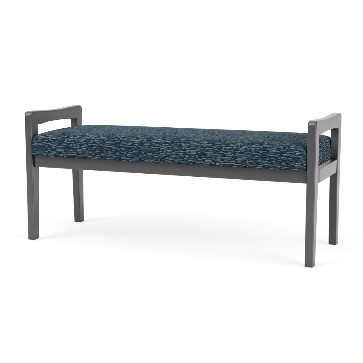 Weston Waiting Reception 2 Seat Bench Wood Frame
