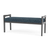 Weston Waiting Reception 2 Seat Bench Wood Frame
