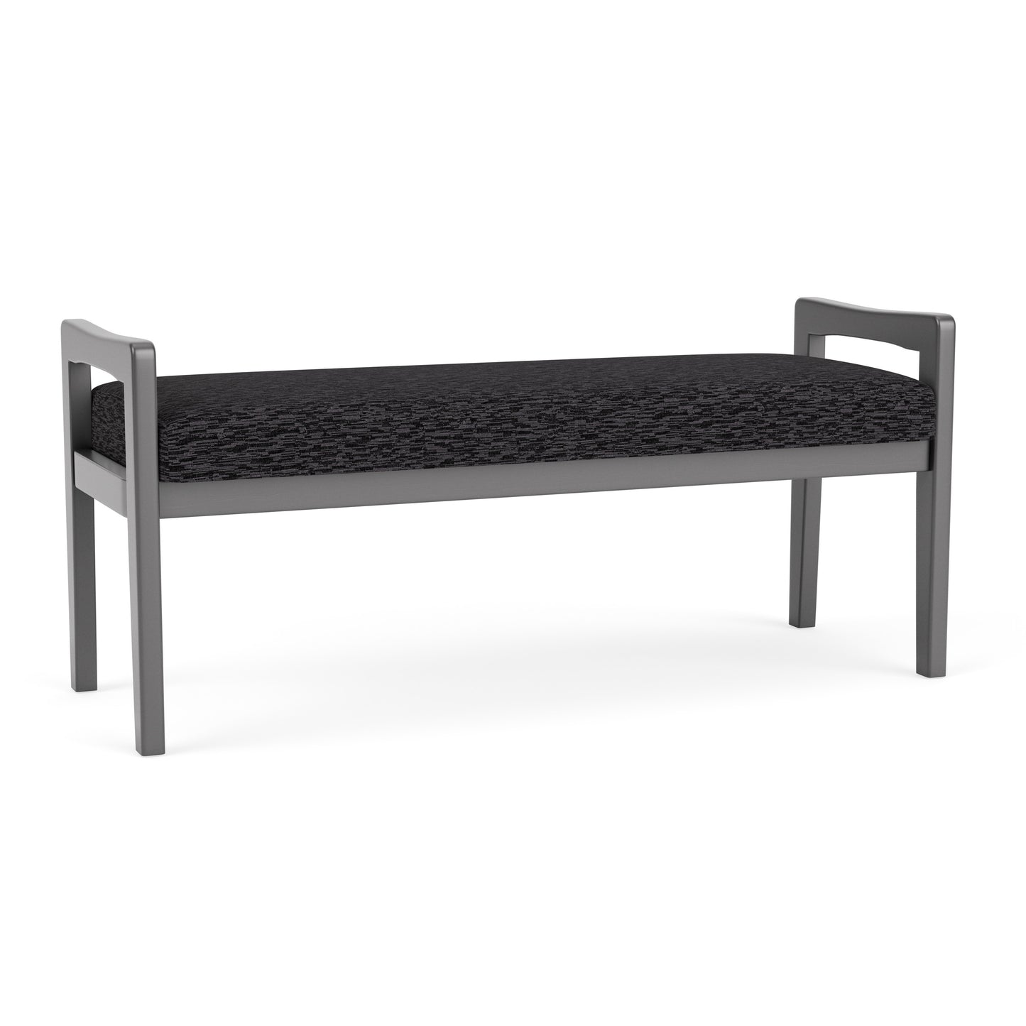 Weston Waiting Reception 2 Seat Bench Wood Frame