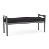 Weston Waiting Reception 2 Seat Bench Wood Frame