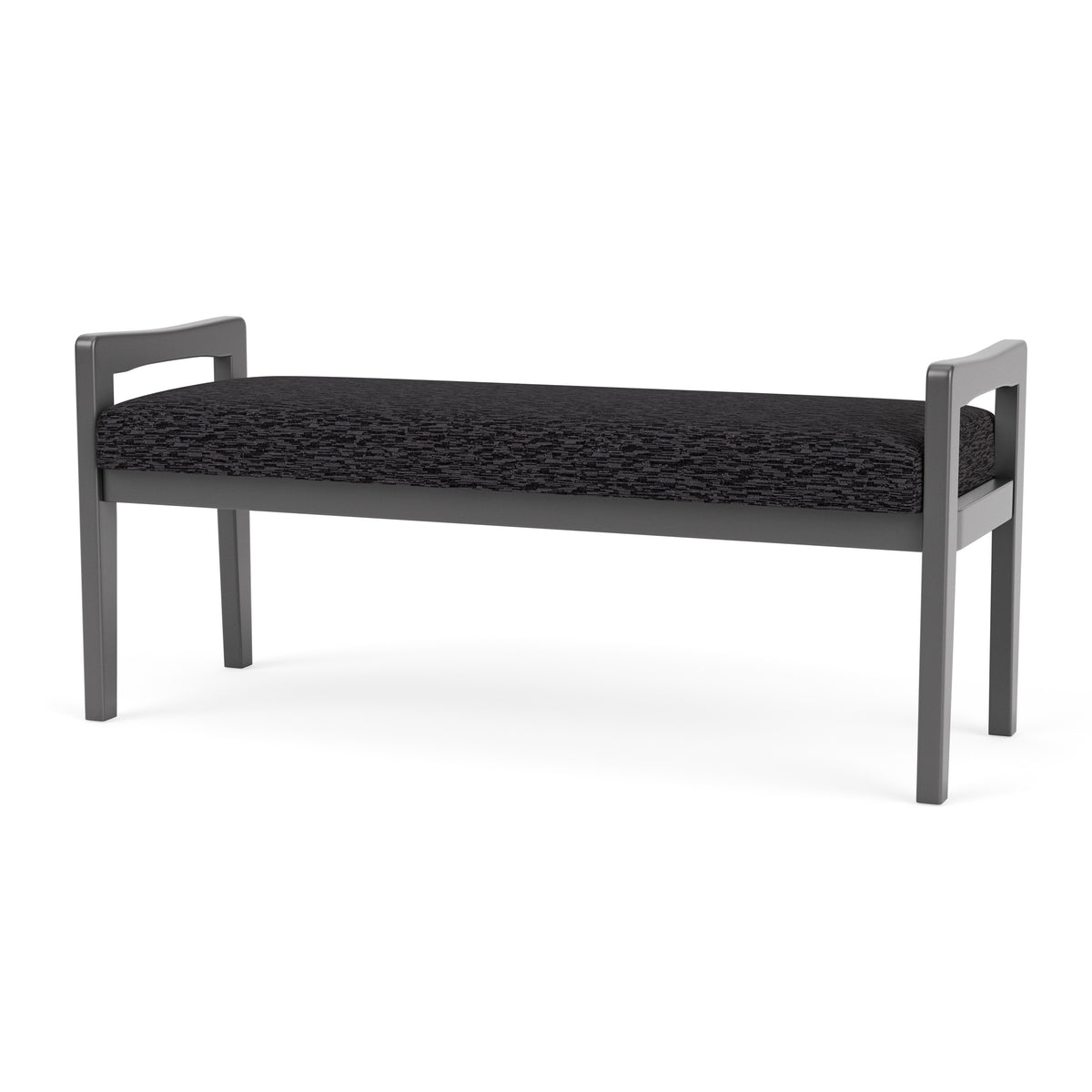 Weston Waiting Reception 2 Seat Bench Wood Frame