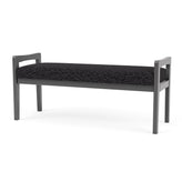 Weston Waiting Reception 2 Seat Bench Wood Frame