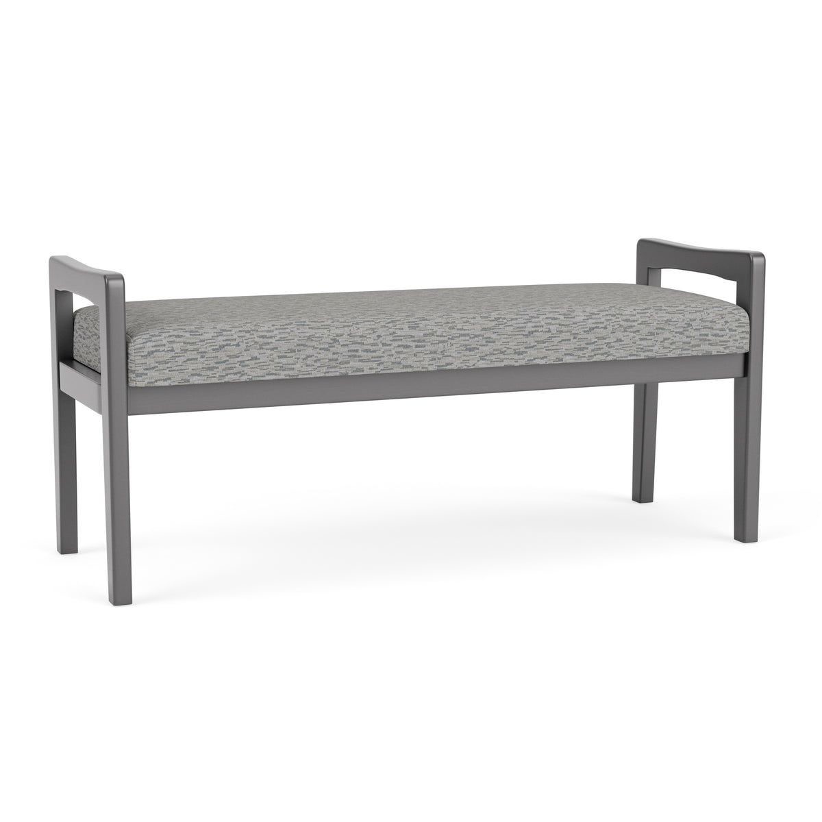 Weston Waiting Reception 2 Seat Bench Wood Frame