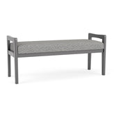 Weston Waiting Reception 2 Seat Bench Wood Frame