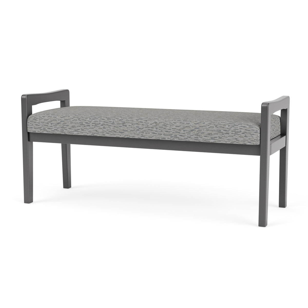 Weston Waiting Reception 2 Seat Bench Wood Frame
