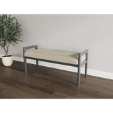 Weston Waiting Reception 2 Seat Bench Wood Frame