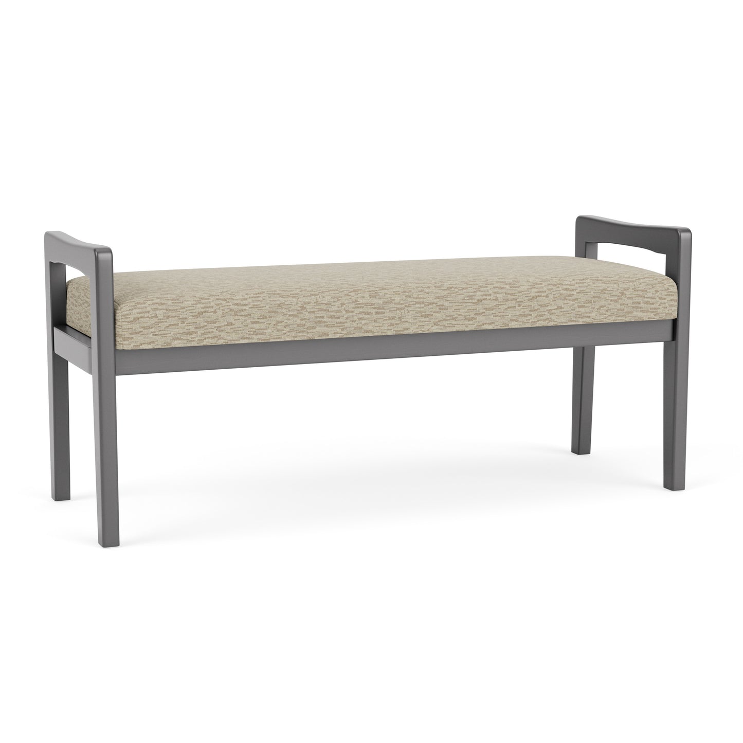 Weston Waiting Reception 2 Seat Bench Wood Frame