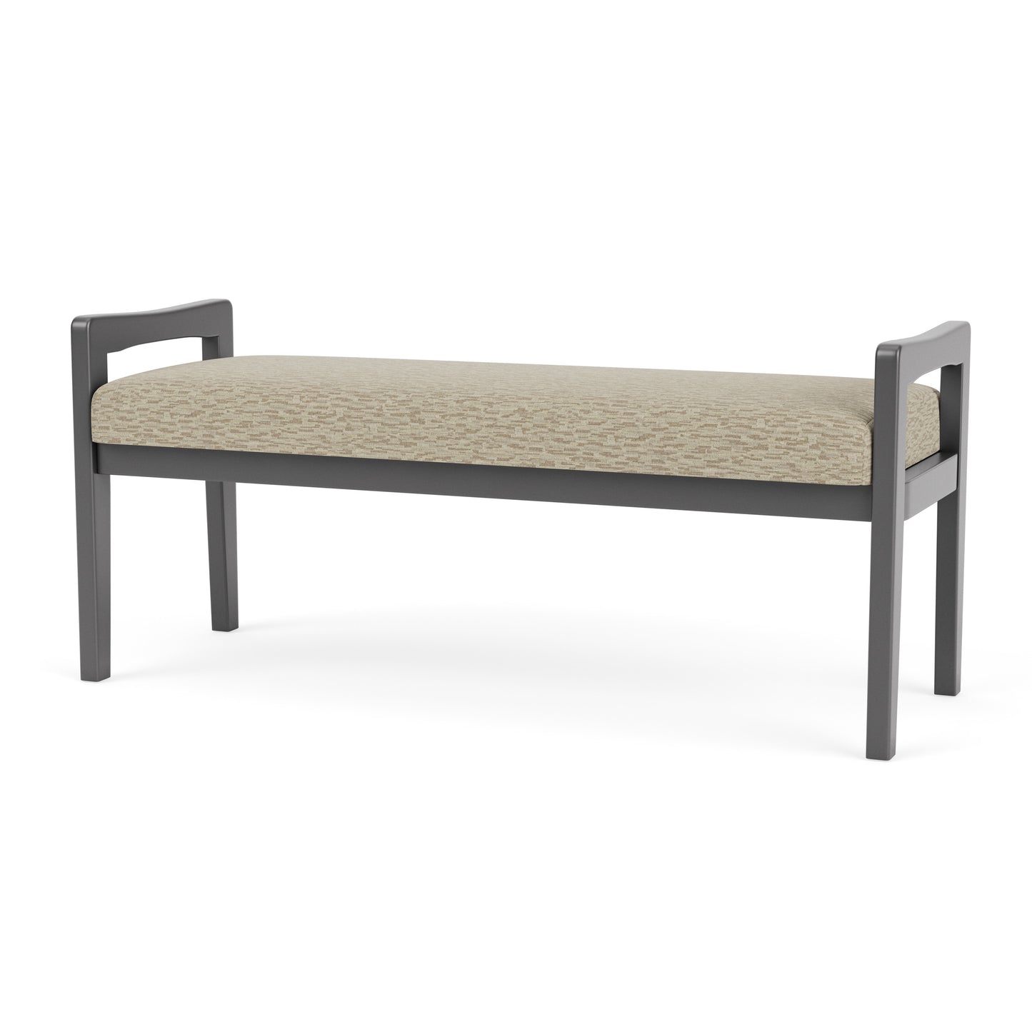 Weston Waiting Reception 2 Seat Bench Wood Frame