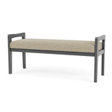 Weston Waiting Reception 2 Seat Bench Wood Frame