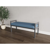 Weston Waiting Reception 2 Seat Bench Wood Frame