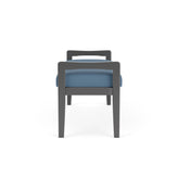 Weston Waiting Reception 2 Seat Bench Wood Frame