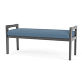 Weston Waiting Reception 2 Seat Bench Wood Frame