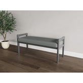 Weston Waiting Reception 2 Seat Bench Wood Frame