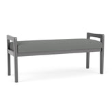 Weston Waiting Reception 2 Seat Bench Wood Frame