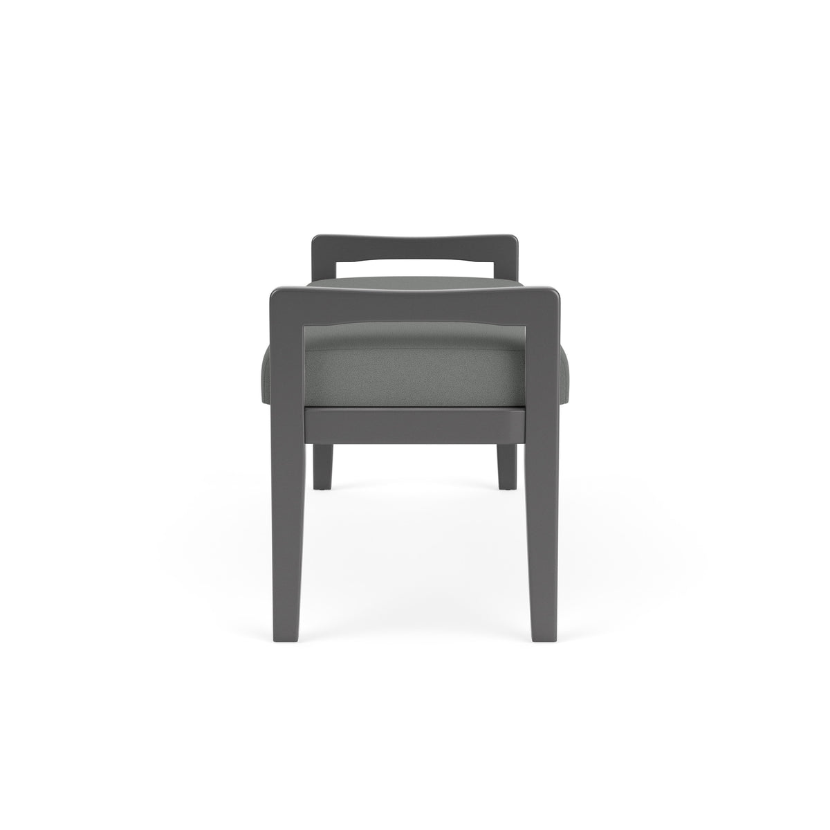 Weston Waiting Reception 2 Seat Bench Wood Frame