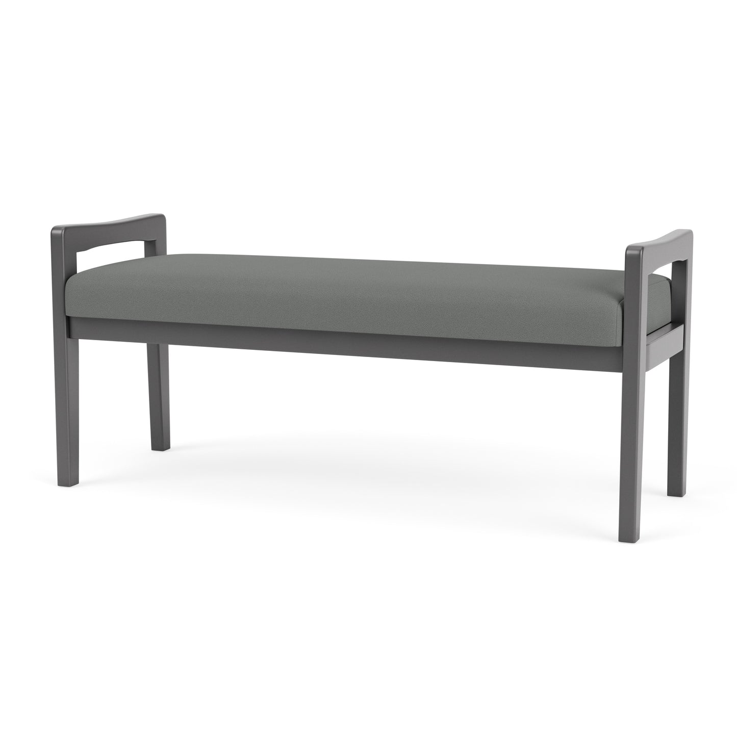 Weston Waiting Reception 2 Seat Bench Wood Frame