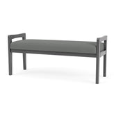 Weston Waiting Reception 2 Seat Bench Wood Frame