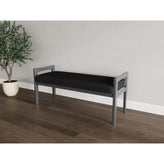 Weston Waiting Reception 2 Seat Bench Wood Frame
