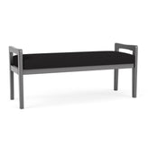 Weston Waiting Reception 2 Seat Bench Wood Frame
