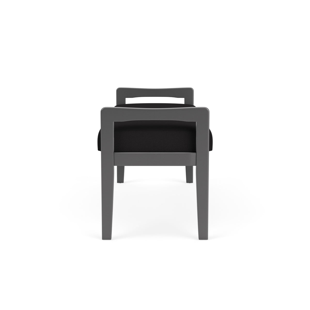 Weston Waiting Reception 2 Seat Bench Wood Frame