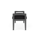 Weston Waiting Reception 2 Seat Bench Wood Frame