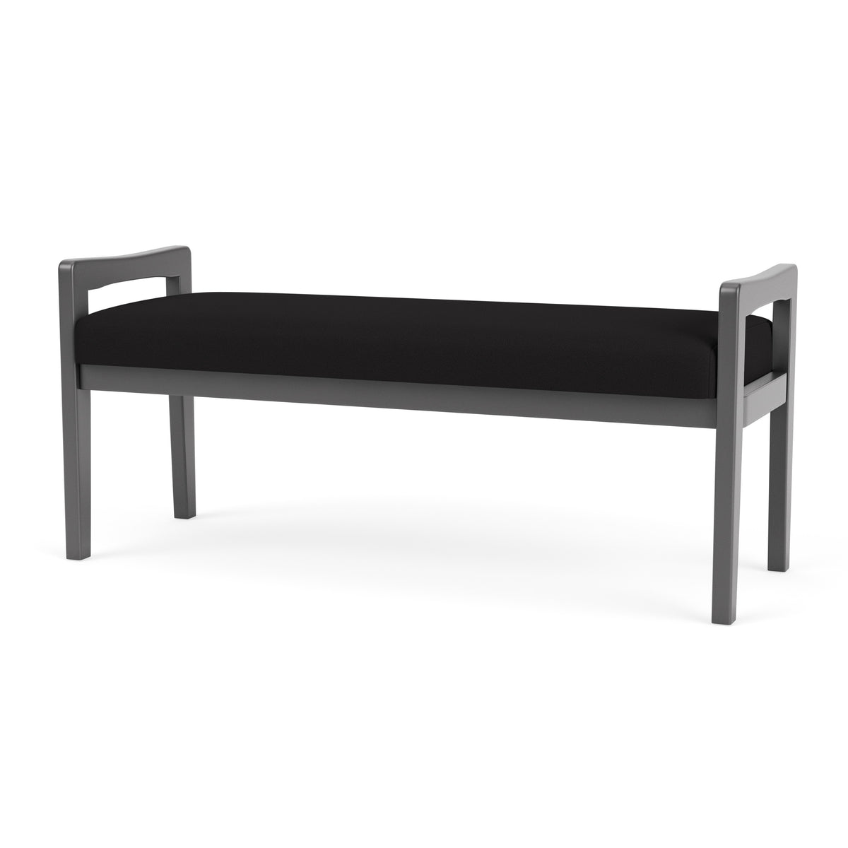 Weston Waiting Reception 2 Seat Bench Wood Frame