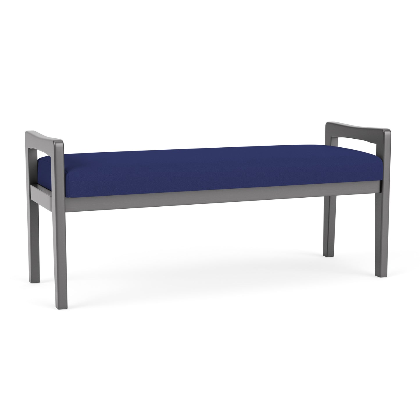 Weston Waiting Reception 2 Seat Bench Wood Frame
