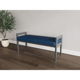 Weston Waiting Reception 2 Seat Bench Wood Frame