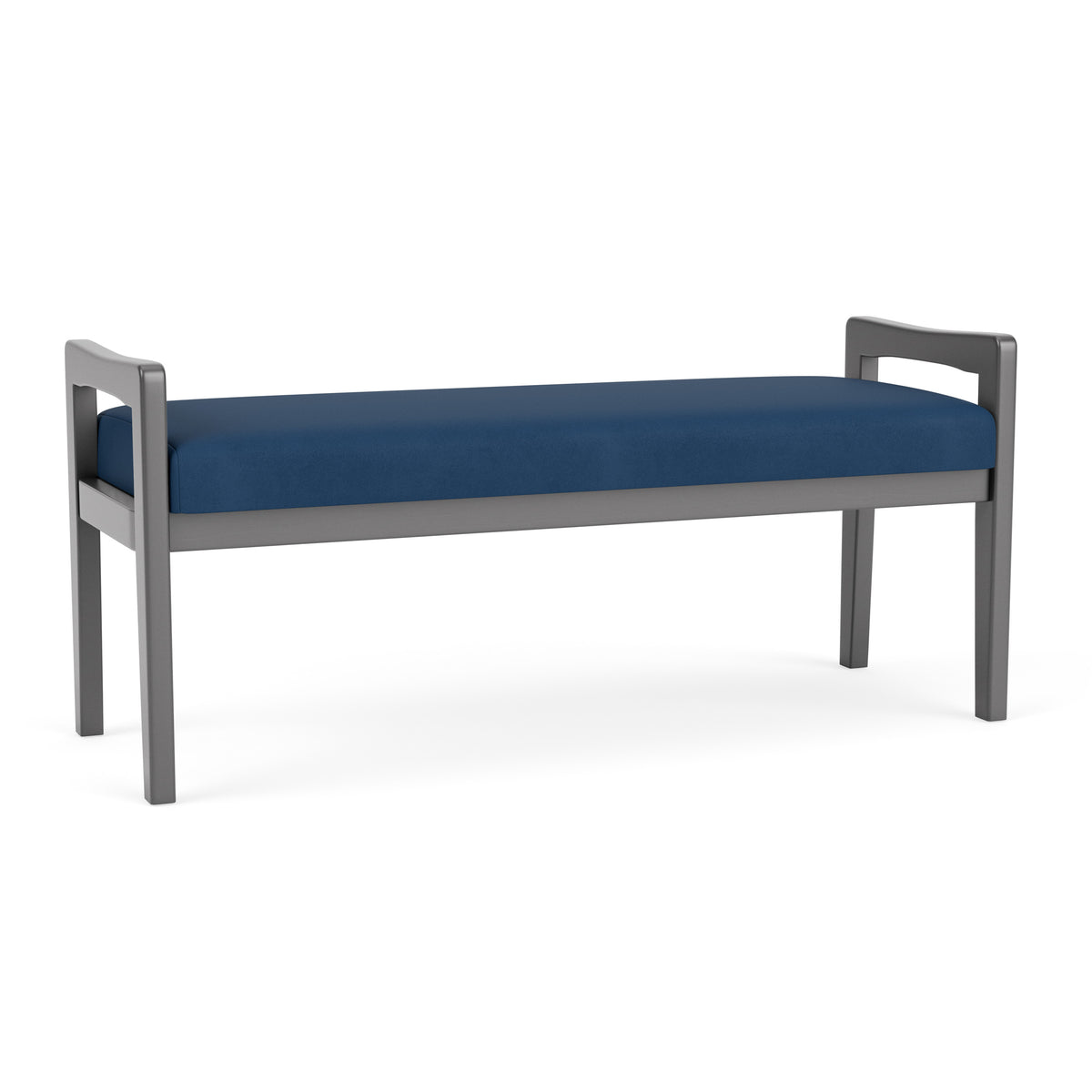 Weston Waiting Reception 2 Seat Bench Wood Frame