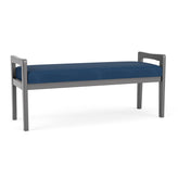 Weston Waiting Reception 2 Seat Bench Wood Frame