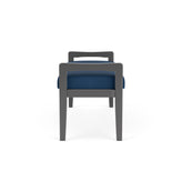 Weston Waiting Reception 2 Seat Bench Wood Frame