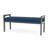 Weston Waiting Reception 2 Seat Bench Wood Frame
