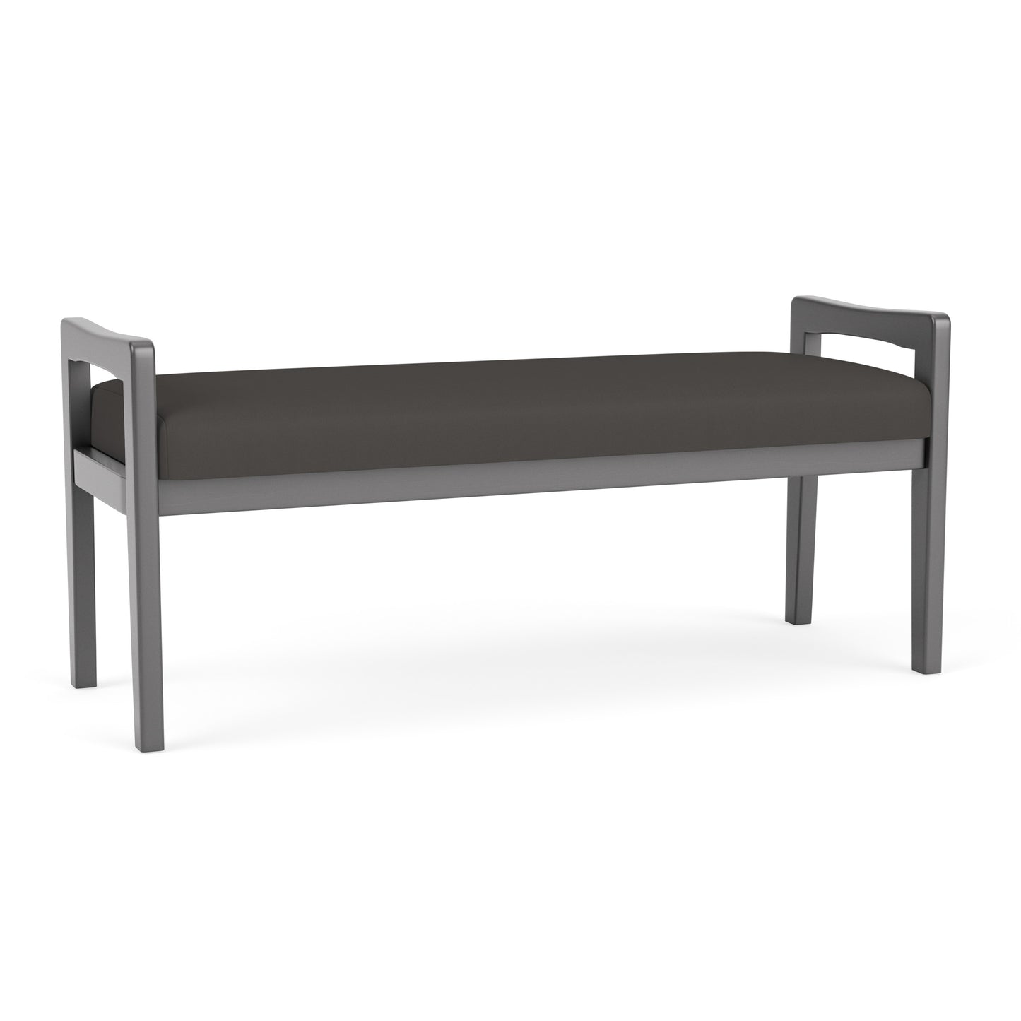 Weston Waiting Reception 2 Seat Bench Wood Frame