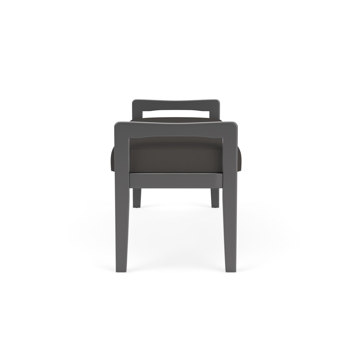 Weston Waiting Reception 2 Seat Bench Wood Frame