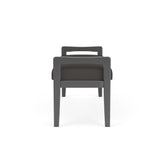 Weston Waiting Reception 2 Seat Bench Wood Frame