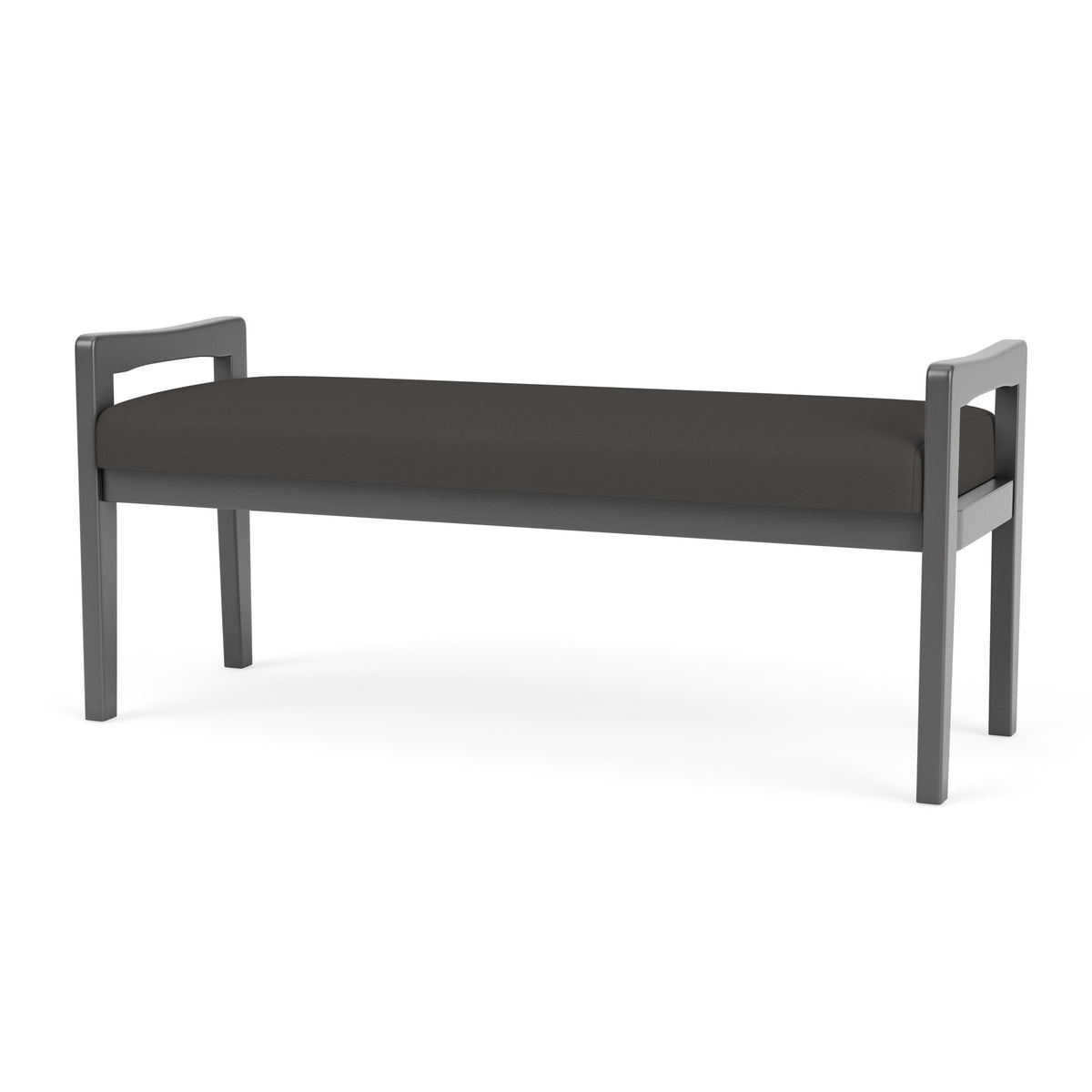Weston Waiting Reception 2 Seat Bench Wood Frame