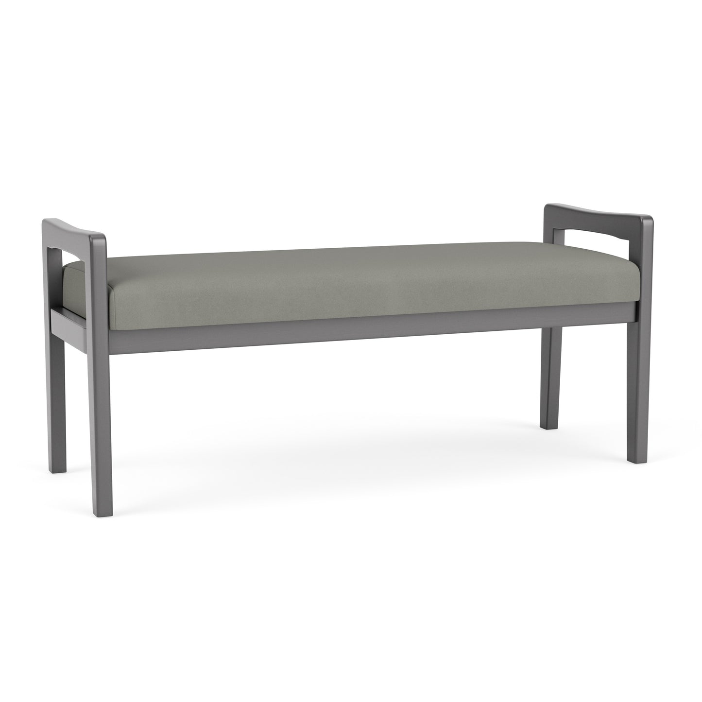 Weston Waiting Reception 2 Seat Bench Wood Frame