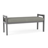 Weston Waiting Reception 2 Seat Bench Wood Frame