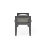 Weston Waiting Reception 2 Seat Bench Wood Frame