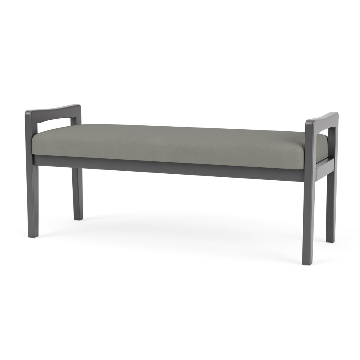 Weston Waiting Reception 2 Seat Bench Wood Frame