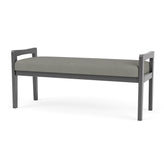 Weston Waiting Reception 2 Seat Bench Wood Frame