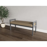 Weston Waiting Reception 2 Seat Bench Wood Frame