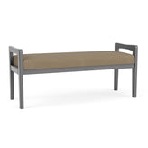 Weston Waiting Reception 2 Seat Bench Wood Frame