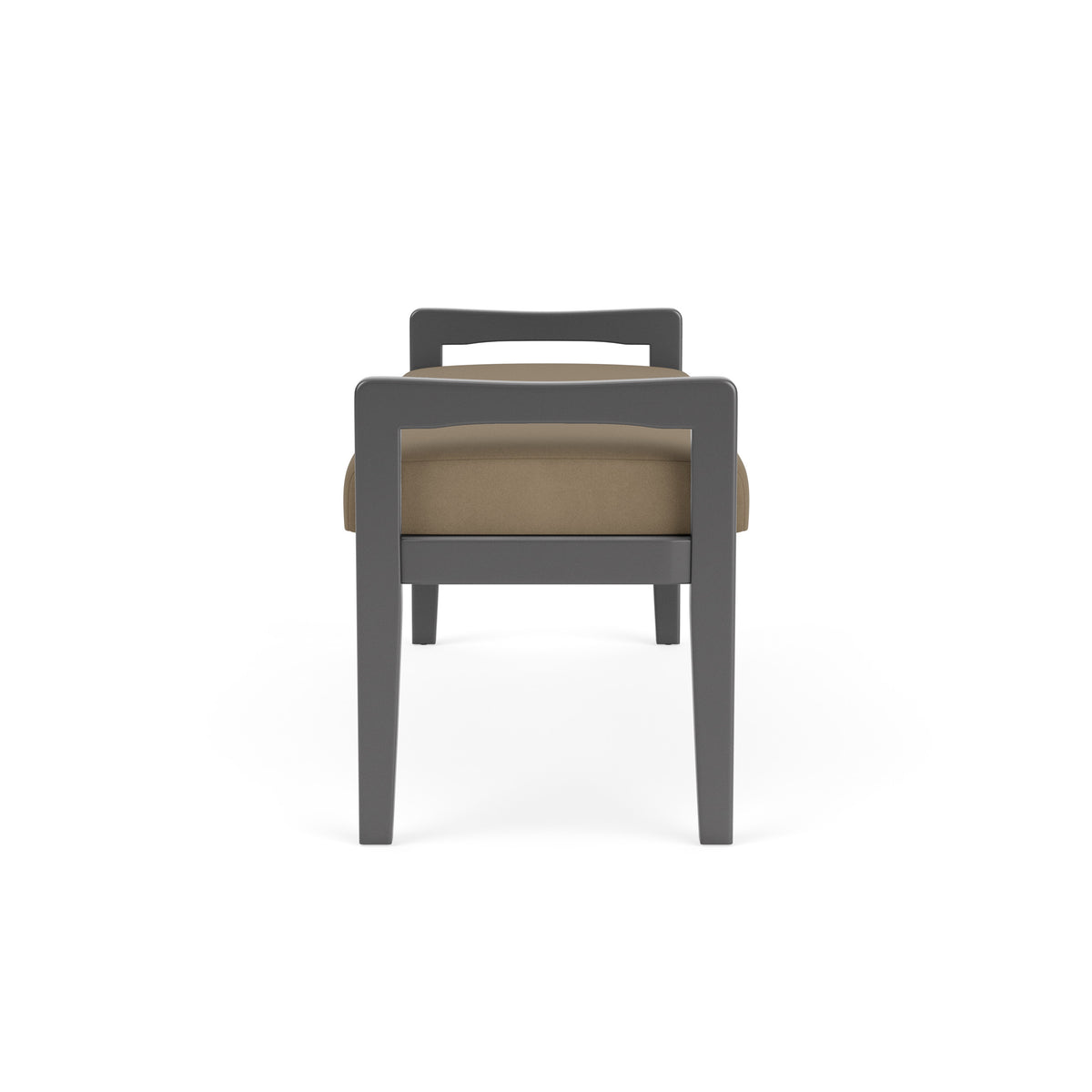Weston Waiting Reception 2 Seat Bench Wood Frame