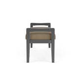 Weston Waiting Reception 2 Seat Bench Wood Frame