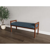 Weston Waiting Reception 2 Seat Bench Wood Frame