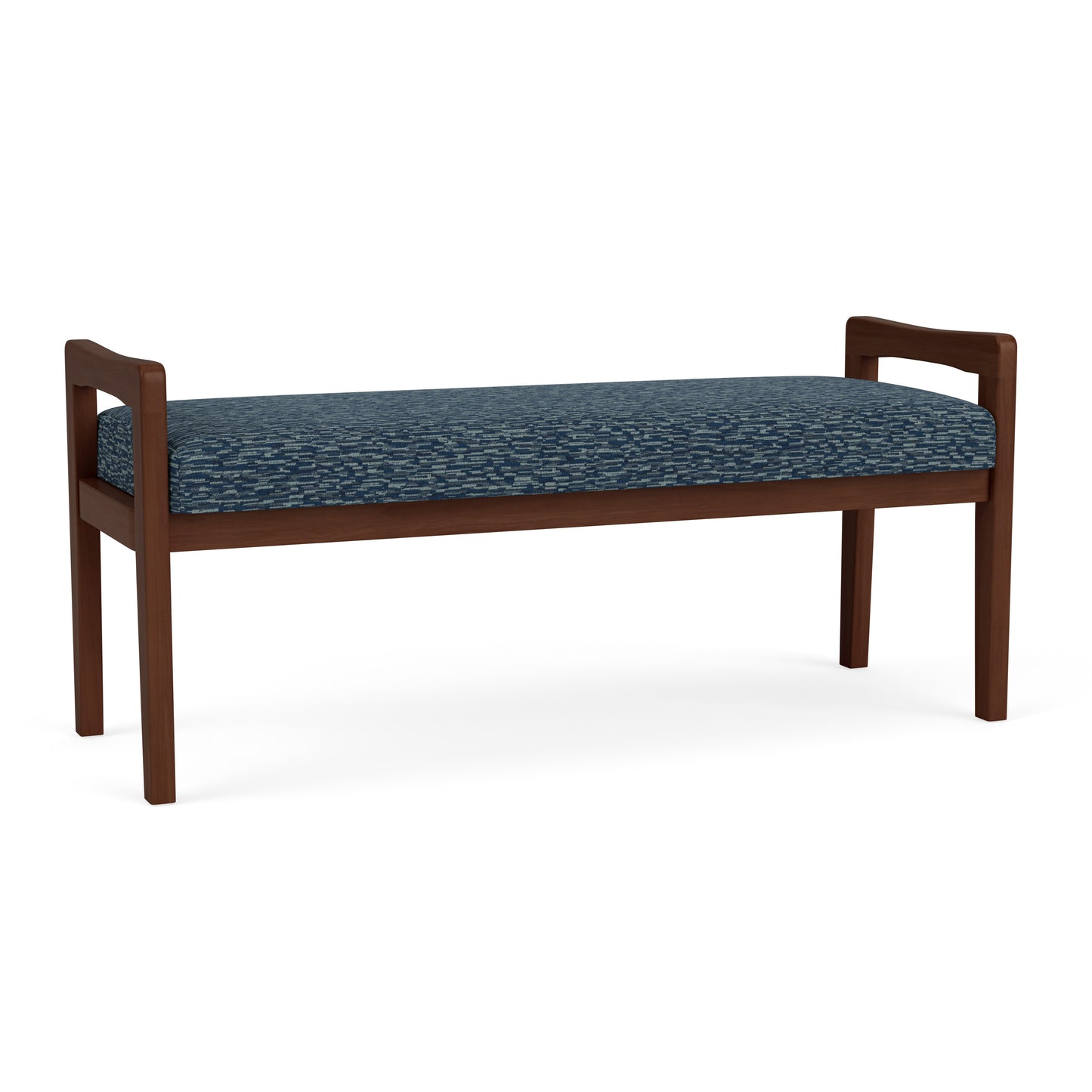 Weston Waiting Reception 2 Seat Bench Wood Frame