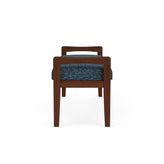 Weston Waiting Reception 2 Seat Bench Wood Frame