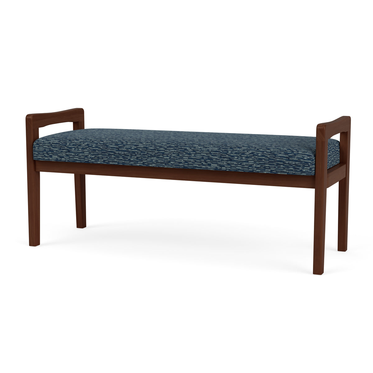 Weston Waiting Reception 2 Seat Bench Wood Frame