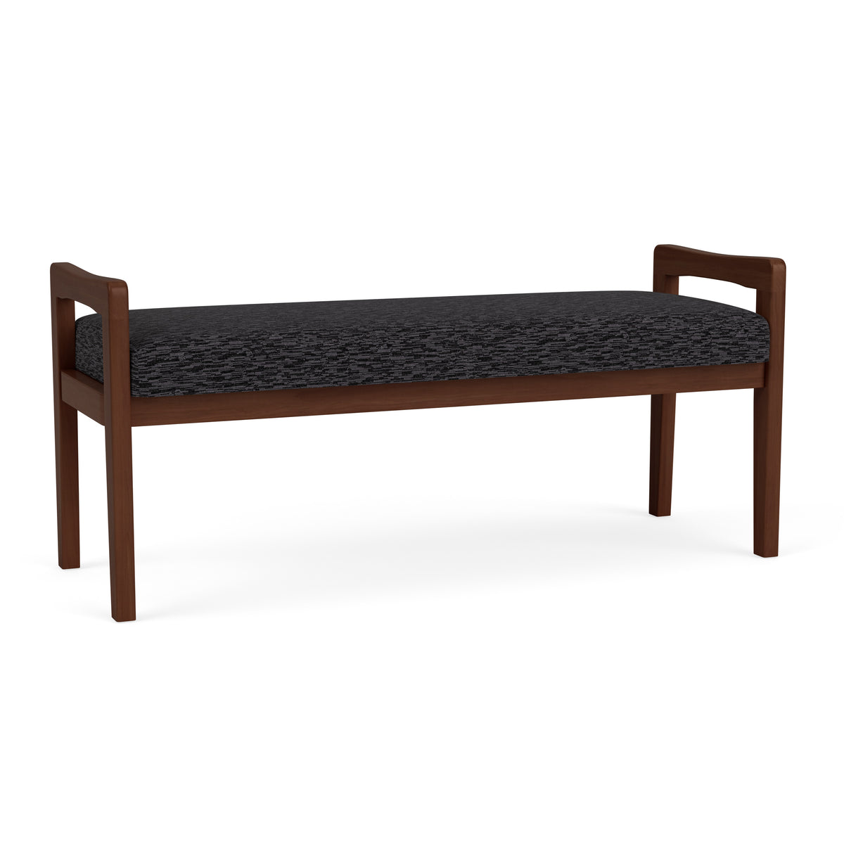 Weston Waiting Reception 2 Seat Bench Wood Frame